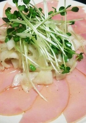 節約☆ハムとカイワレの大根マリネサラダ-レシピのメイン写真