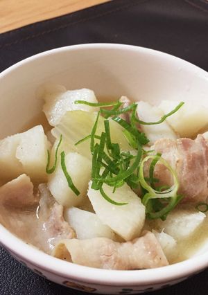 長いもと豚肉の塩煮-レシピのメイン写真