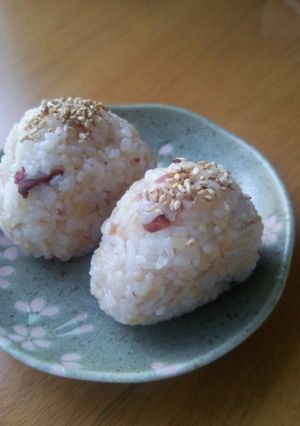 栄養UP!発芽米梅おにぎり♬-レシピのメイン写真