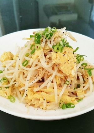 簡単１品♪もやし玉子炒め-レシピのメイン写真