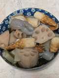 簡単★大根蓮根竹輪蒟蒻の煮物