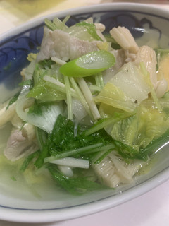 豚バラと野菜たっぷり 鶏ガラ塩スープ-レシピのメイン写真