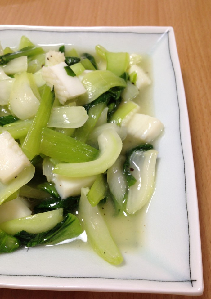 簡単！イカと青梗菜の中華あん-レシピのメイン写真