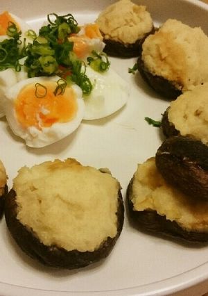 椎茸のタラモサラダ詰め-レシピのメイン写真