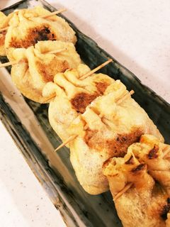 おつまみに♪カリカリ薄揚げキムチ納豆詰め-レシピのメイン写真
