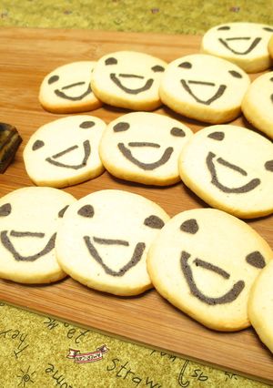【アイスボックスクッキー①】スマイル顔♪-レシピのメイン写真