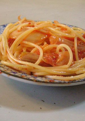 キムチパスタ-レシピのメイン写真