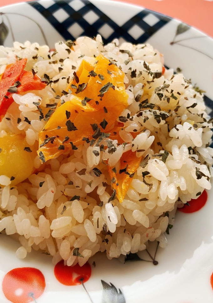 トマト炊き込みご飯(QC無水鍋使用)-レシピのメイン写真