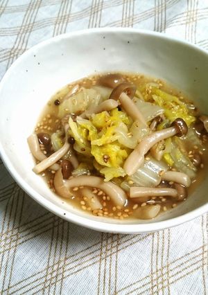 ささっと！白菜としめじの中華風炒め煮-レシピのメイン写真