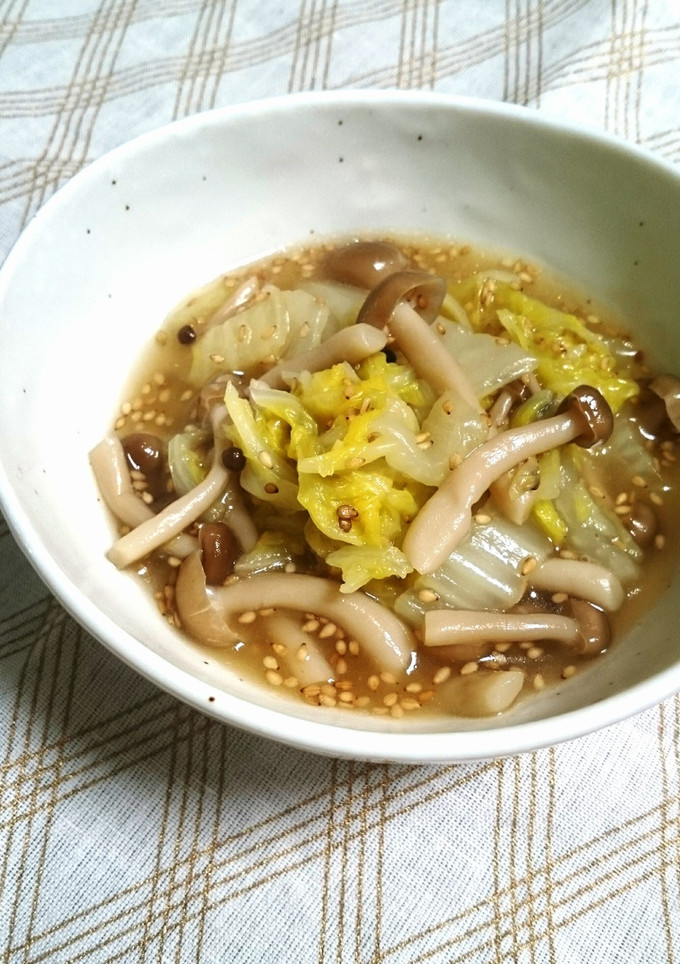ささっと！白菜としめじの中華風炒め煮-レシピのメイン写真