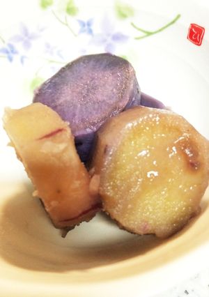 ノンシュガーツートン薩摩イモの煮物-レシピのメイン写真