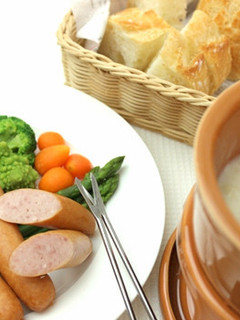 ポークウインナーのチーズフォンデュ-レシピのメイン写真