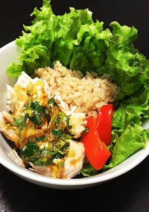 炊飯器ひとつで。超簡単カオマンガイ-レシピのメイン写真