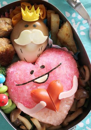 んふんふ♪ラブなめこのキャラ弁-レシピのメイン写真
