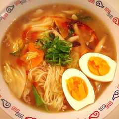 รูปของ 白菜と豚肉のあんかけラーメン♡