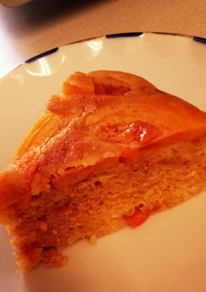 時短簡単タルトタタン風柿の炊飯器ケーキ-レシピのメイン写真