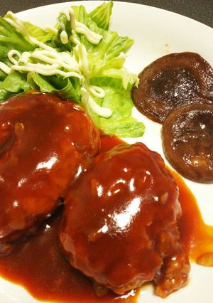 煮込みハンバーグ-レシピのメイン写真