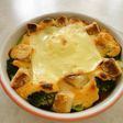 野菜もりもり♪明太マヨのチーズグラタン風