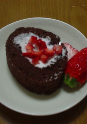 ココアロールケーキ♪-レシピのメイン写真
