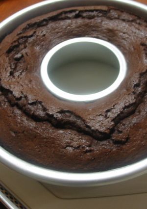 エンゼル型でチョコレートケーキ-レシピのメイン写真