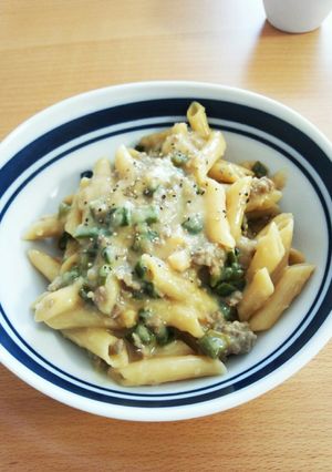 コーンスープの素使用☆ワンポットパスタ-レシピのメイン写真