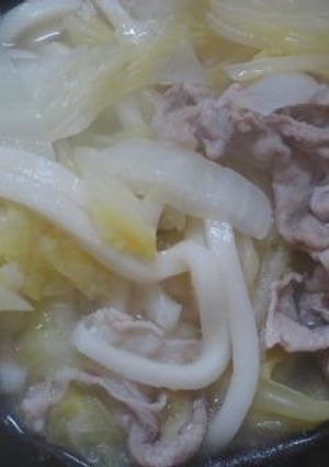 創味シャンタンDXでヘルシー肉うどん!-レシピのメイン写真
