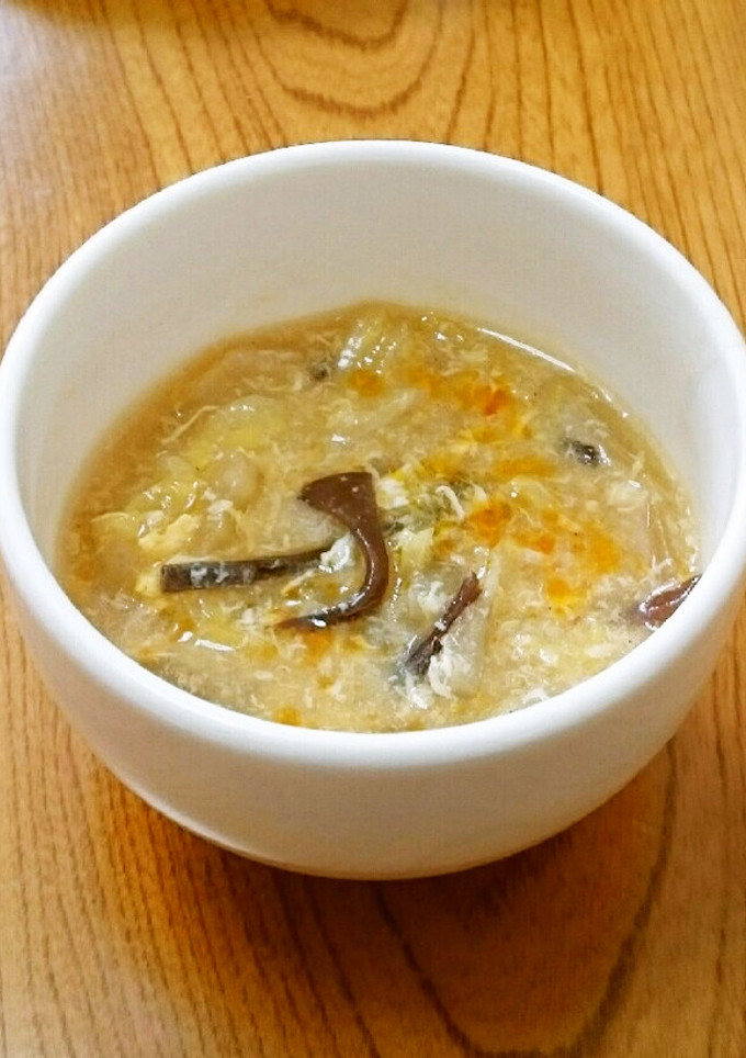 白菜ときくらげのあったかスープ♥-レシピのメイン写真
