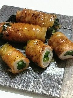 菊菜のこってり肉巻き-レシピのメイン写真