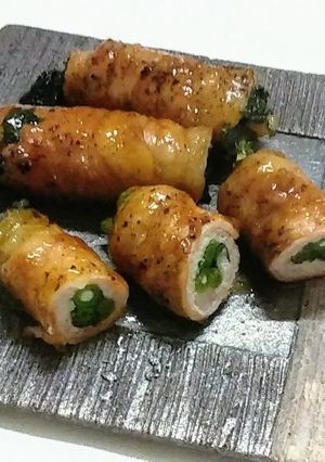 菊菜のこってり肉巻き-レシピのメイン写真