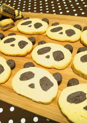 【アイスボックスクッキー②】パンダ♪-レシピのメイン写真