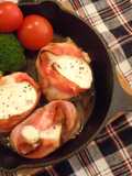 スキレットで♪豚ひれ肉のベーコン巻き
