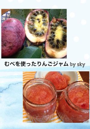 むべを使ったりんごジャム〜砂糖ひかえめ♪-レシピのメイン写真