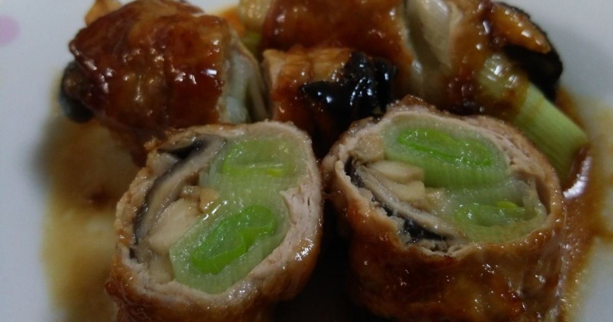 ミツカン追いがつおつゆでネギ肉巻き by よっちゃんin神戸