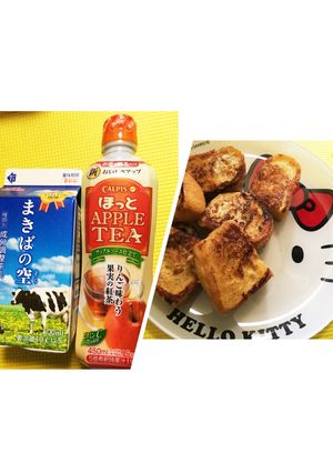カルピス林檎味の紅茶で☆フレンチトースト-レシピのメイン写真