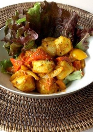 白つみれのトマトカレー炒め-レシピのメイン写真