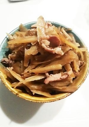 豚肉とゴボウのきんぴら-レシピのメイン写真