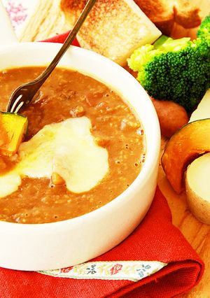 ぐつぐつクリーミーカレーフォンデュ-レシピのメイン写真
