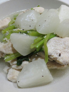 かぶと鶏むね肉のさっぱり塩蒸し煮-レシピのメイン写真