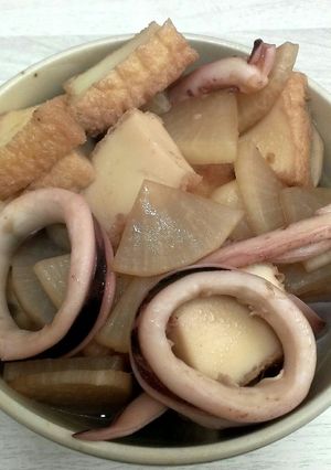 いかと厚揚げのしょう油煮-レシピのメイン写真
