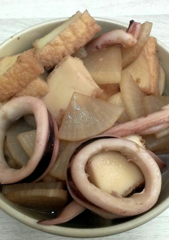 いかと厚揚げのしょう油煮-レシピのメイン写真