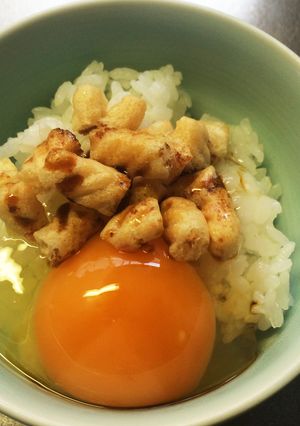 簡単！かっぱえびせんTKG!卵かけごはん-レシピのメイン写真