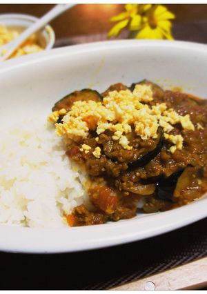 なすとトマトのキーマカレー-レシピのメイン写真