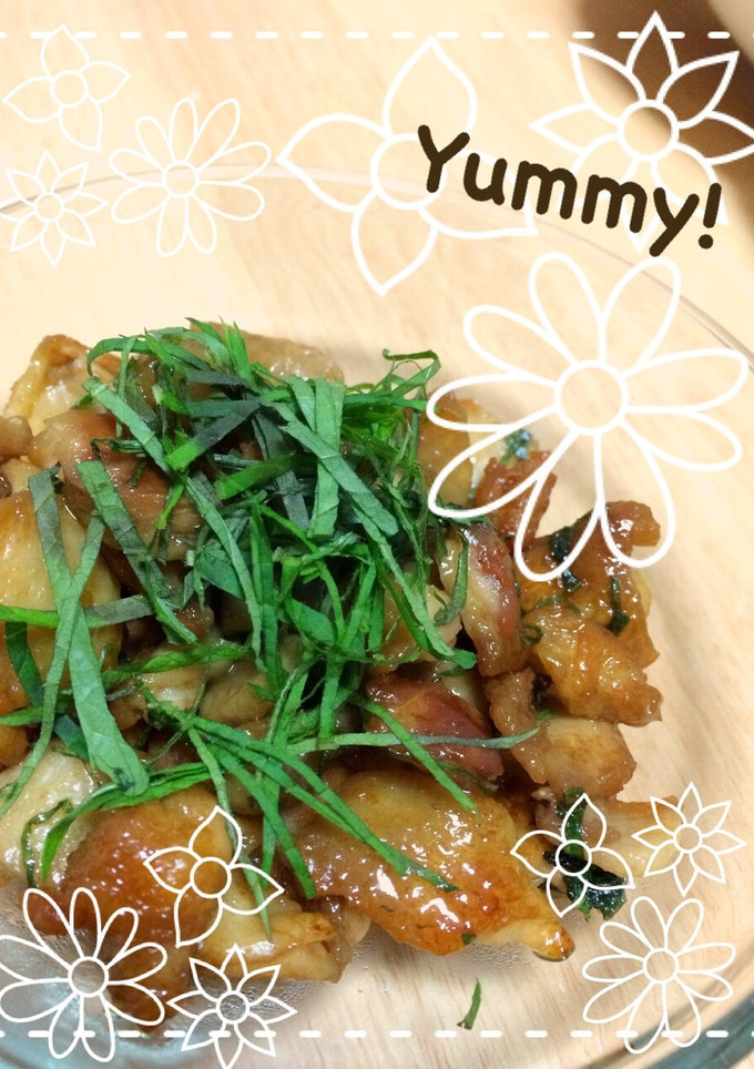 捨てないで！簡単おつまみ☆鶏皮しそポン-レシピのメイン写真