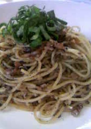 まっくろくろすけ胡麻パスタ(・ω・)ノ-レシピのメイン写真