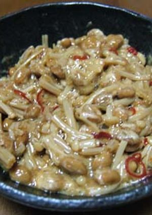 簡単！納豆のピリ辛なめたけ和え-レシピのメイン写真