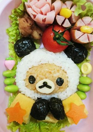 ♪キャラ弁♪リラックマ パンダver.♪-レシピのメイン写真