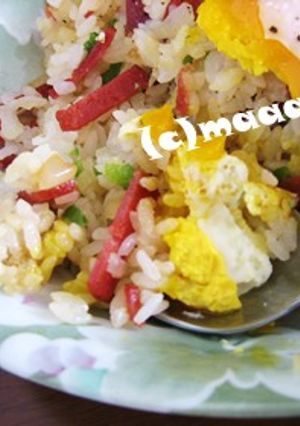 サラミチャーハン-レシピのメイン写真