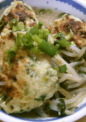 ニラ入り鶏つくね！ もやしニラの塩ダレで-レシピのメイン写真
