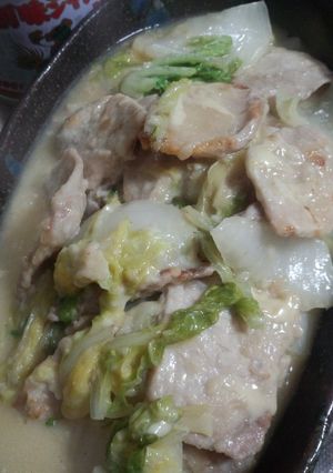 豚と白菜のチーズな中華煮♪-レシピのメイン写真