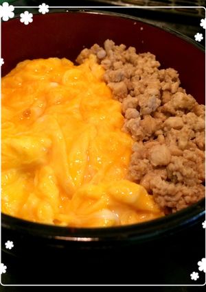 時短！お豆腐でヘルシー2色丼☆-レシピのメイン写真